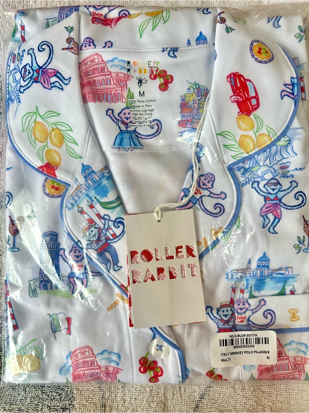 Roller Rabbit Italy Polo pajama set
